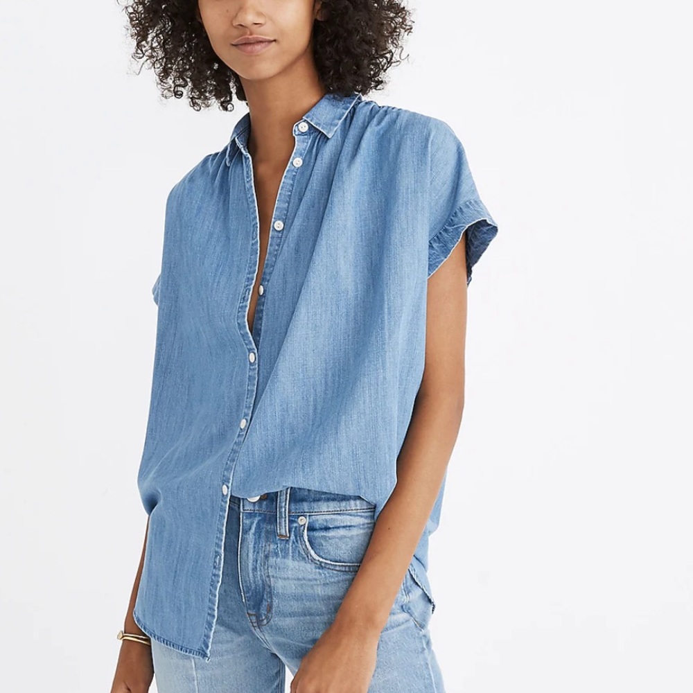 Madewell Central Shirt in Roberta Indigo - Picture 2 of 2